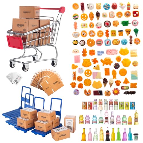 175PCS Miniature Dollhouse Pretend Play Kitchen Accessories Toys I1082