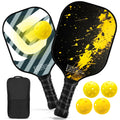 Graphite Fiberglass Pickleball Paddles Set N18125