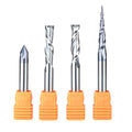 1/4 Inch Shank Solid Carbide CNC Router Bits Carving Set G950571