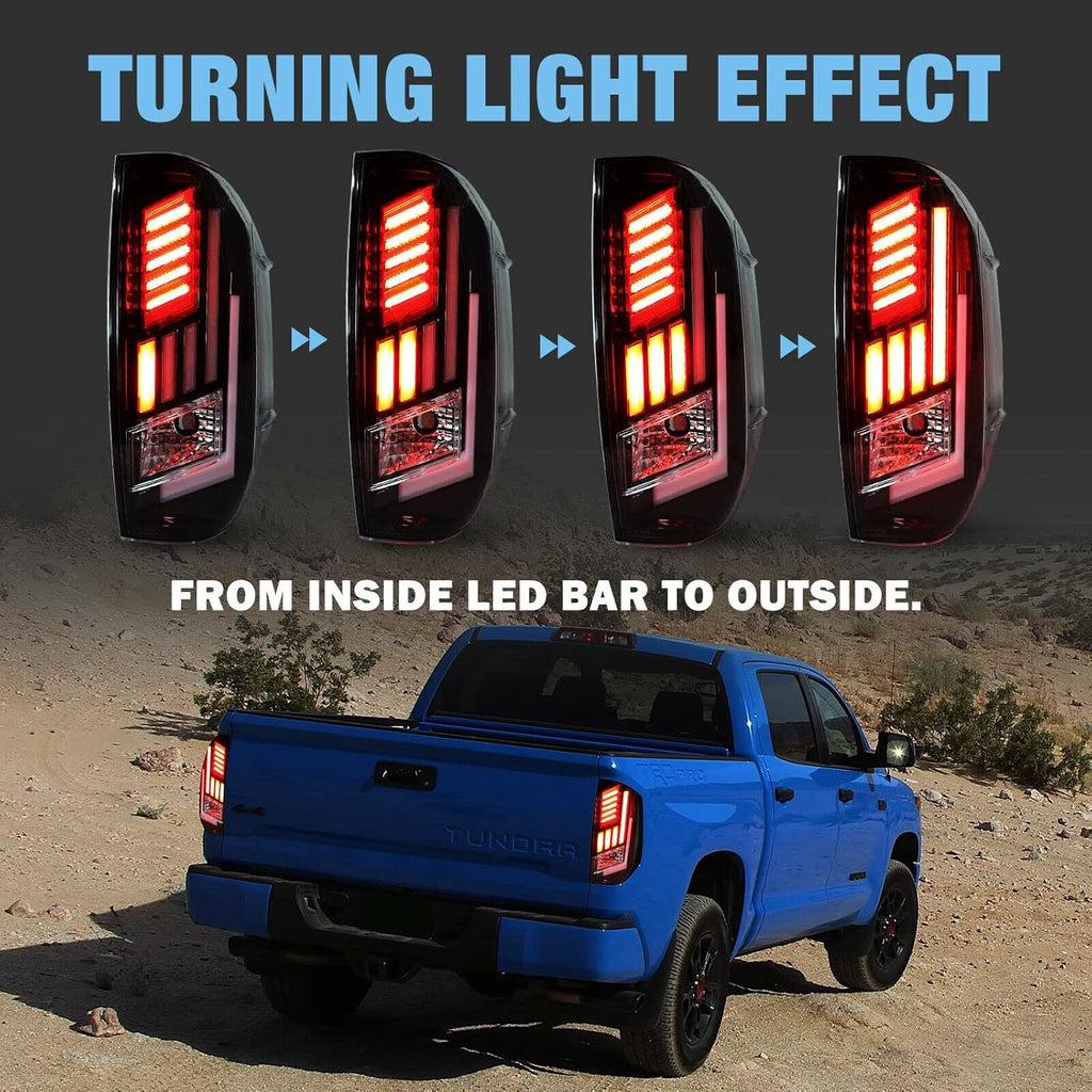 Black Housing Smoke Lens LED Taillight Assembly P9200