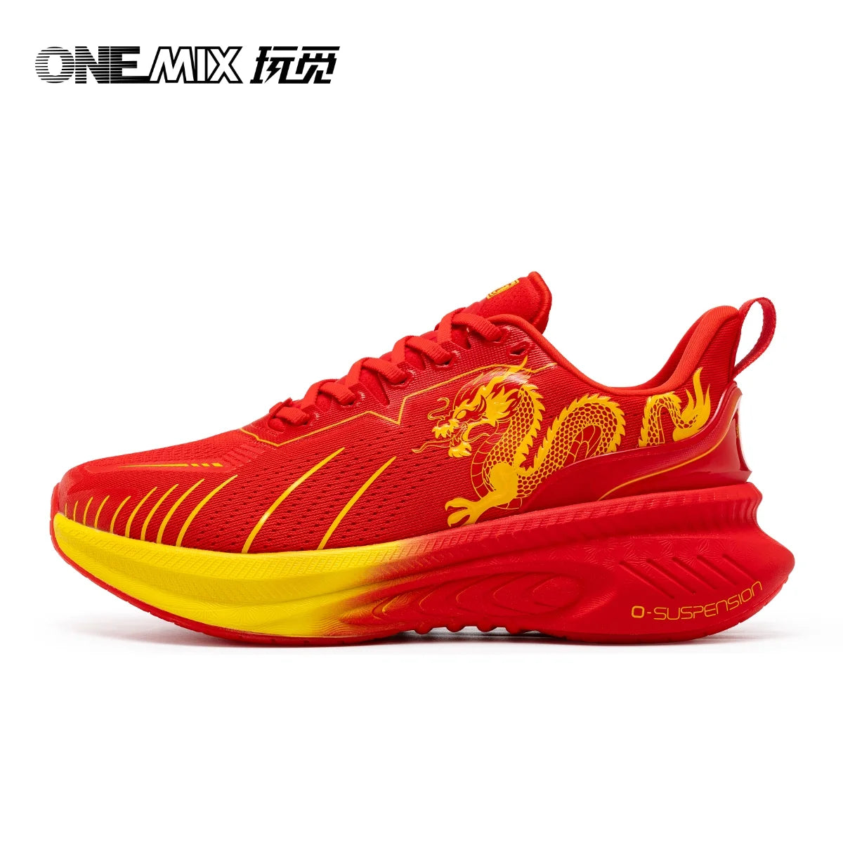 Chinoiserie Running Shoes for Men Breathable Mesh Walking Sneakers X74281