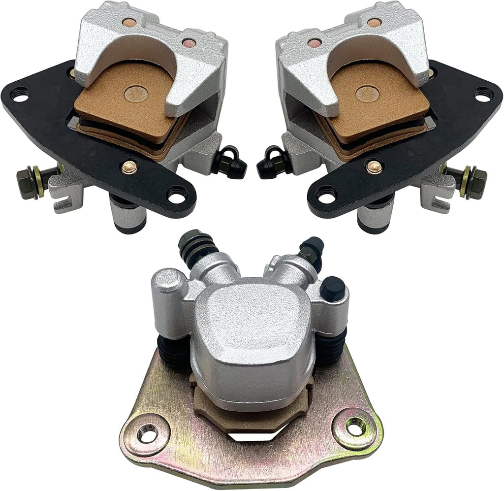 Front Left Right & Rear Brake Calipers for Suzuki Vinson 500 LT-A500F/LT-F500F 2003-2007 Pack of 2 P104