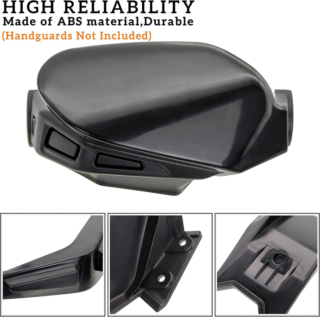 Black Plastic Handguards Wind Deflector Kit 2PCS I554