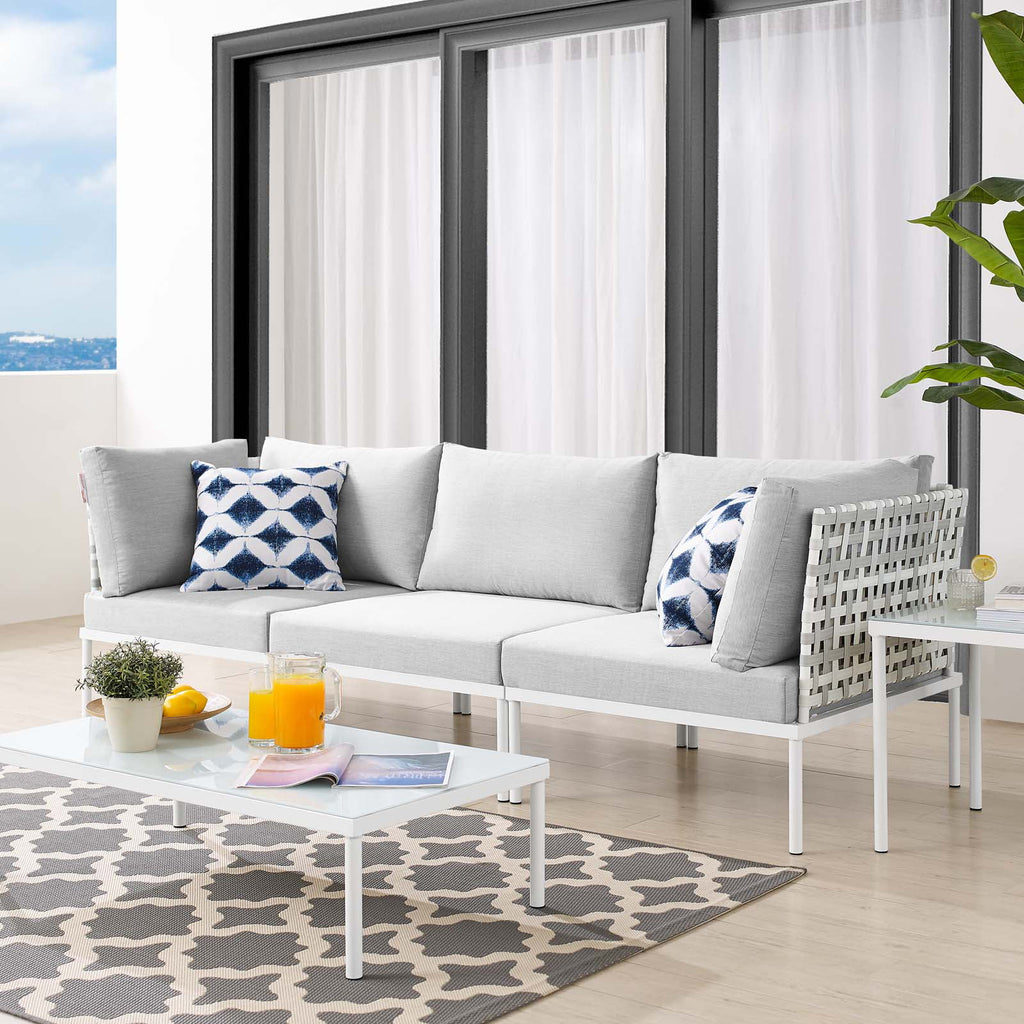 Grey Aluminum Outdoor Sofa L32176