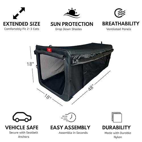 Black Cat Outdoor Playpen with Seatbelt Straps Z960