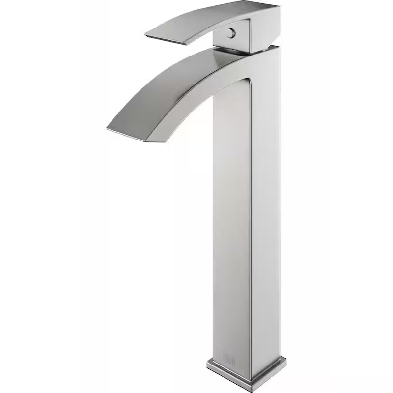 Single Handle Brushed Nickel Bathroom Faucet W638127