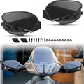 Black Plastic Handguards Wind Deflector Kit 2PCS I554