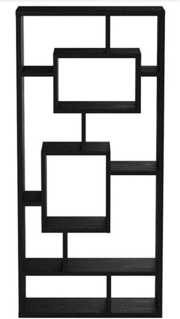 Black Oak 10-Shelf Bookcase F49482