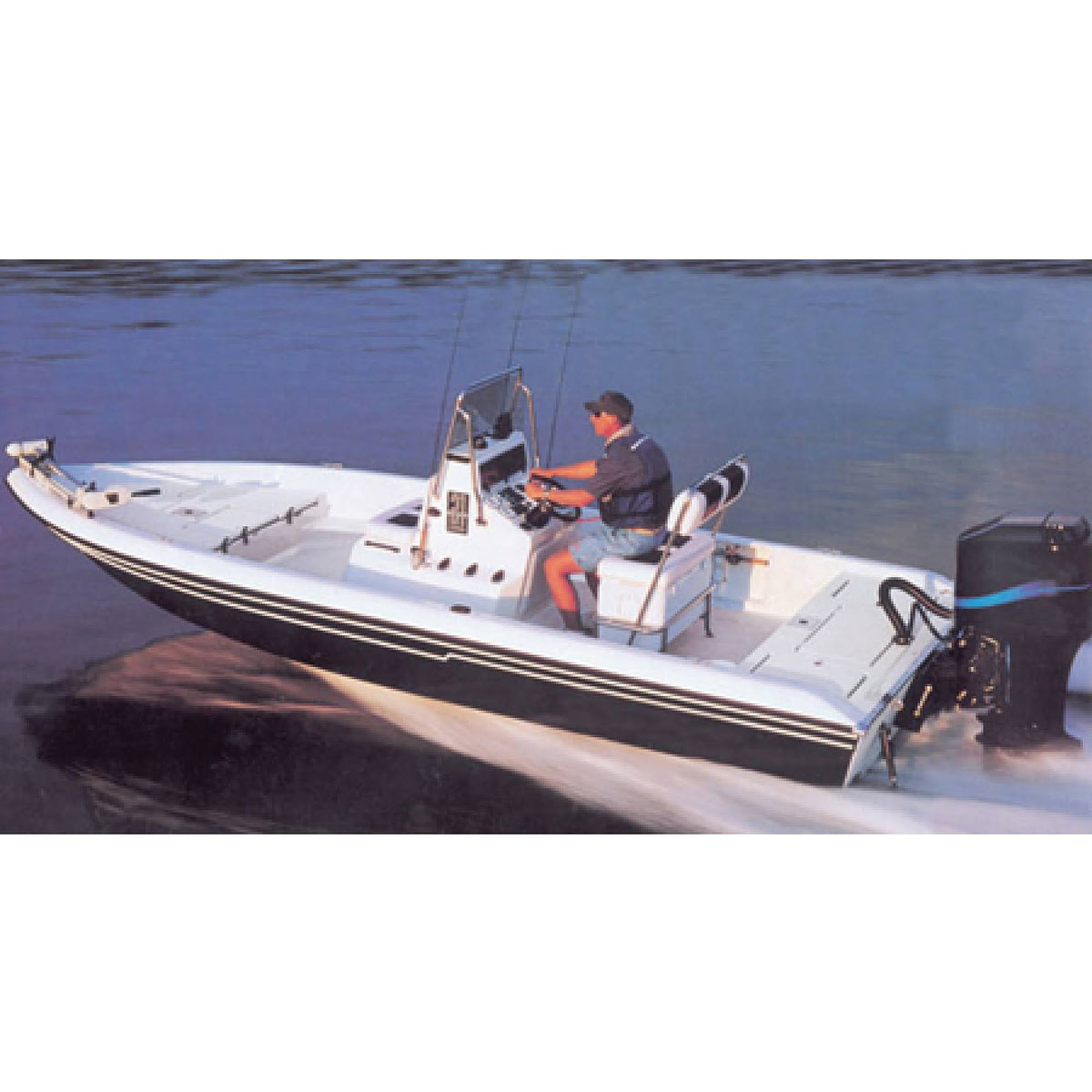 Styled-to-Fit Cover for V-Hull Center Console Shallow Draft N97521