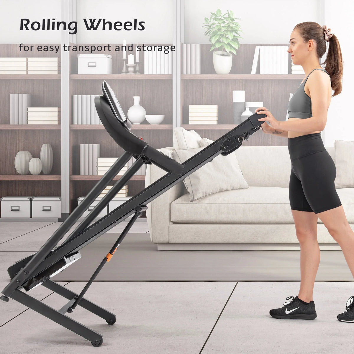 Folding Electric Treadmill with Incline H694993