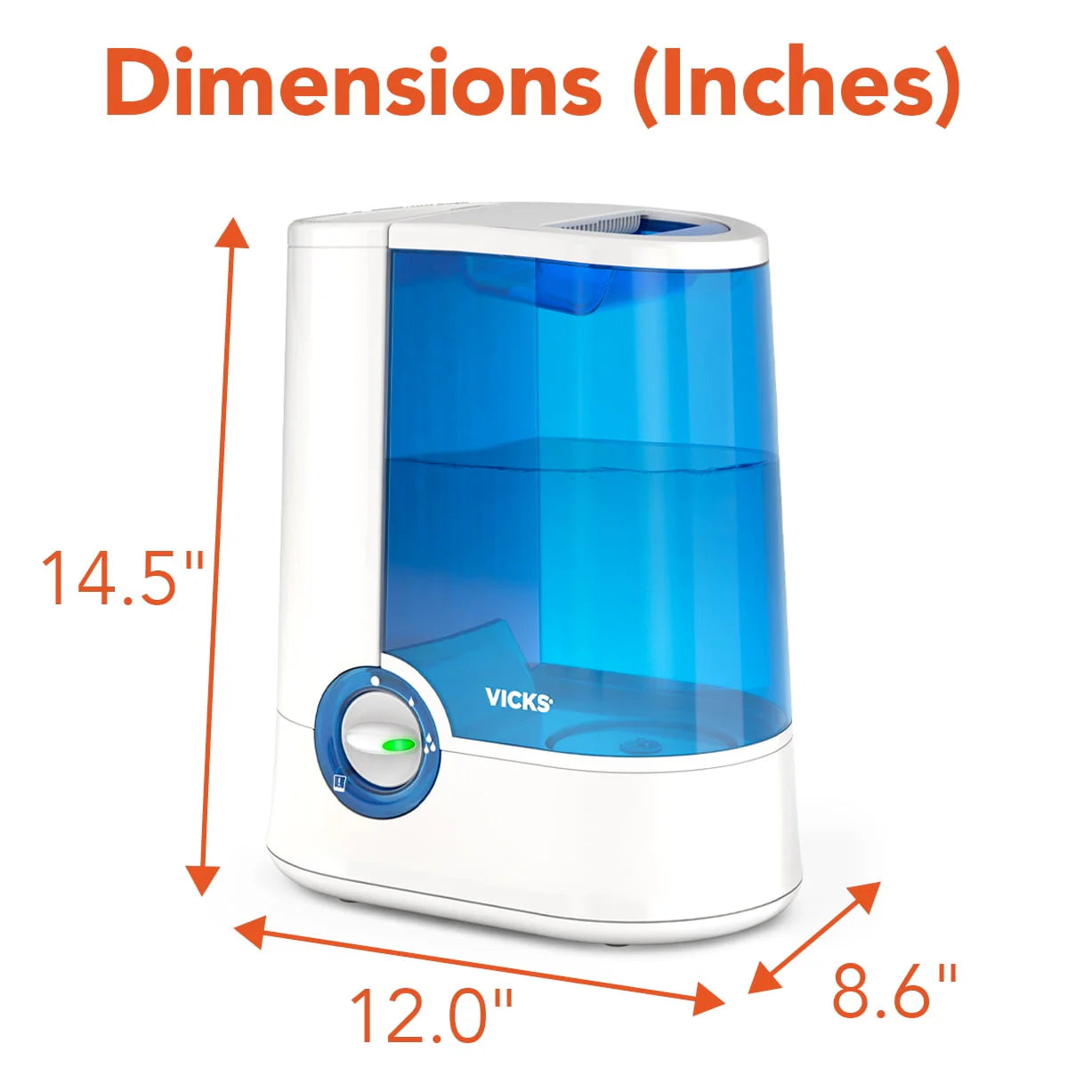 Blue Warm Mist Humidifier Q297435