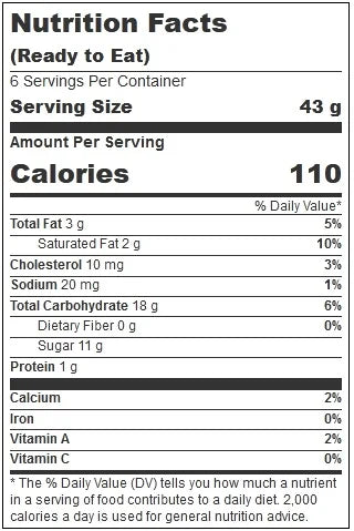 12 per case Coconut Ice Cream X2633