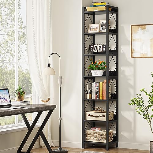 78.7 Inch Extra Tall Narrow 7 Tier Bookshelf M638661