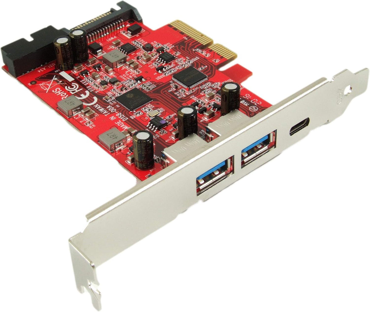 USB 3.1 5-Port PCIe 3.0 Card with USB-C and USB-A N98849