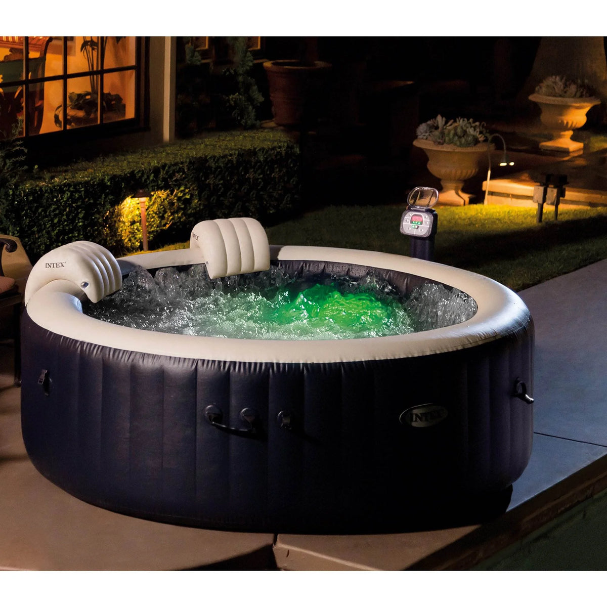 4 Person Inflatable Hot Tub with LED Light R805