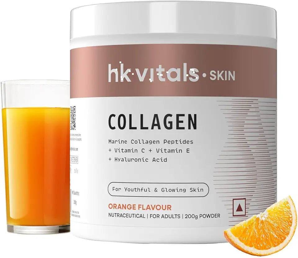 Marine Collagen Supplement 200g Orange Vitamin C E Sodium Hyaluronate H1460