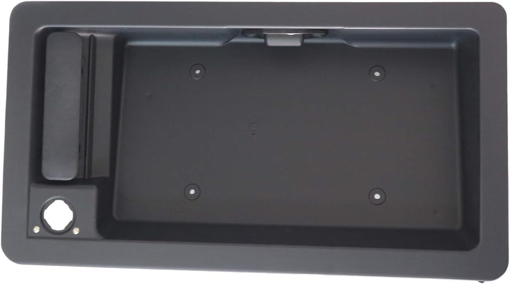 Rear Passenger Side Exterior Cargo Door Handle & License Plate Housing Frame Bracket for Ford Van E150 E250 E350 Pack of 2 D685026