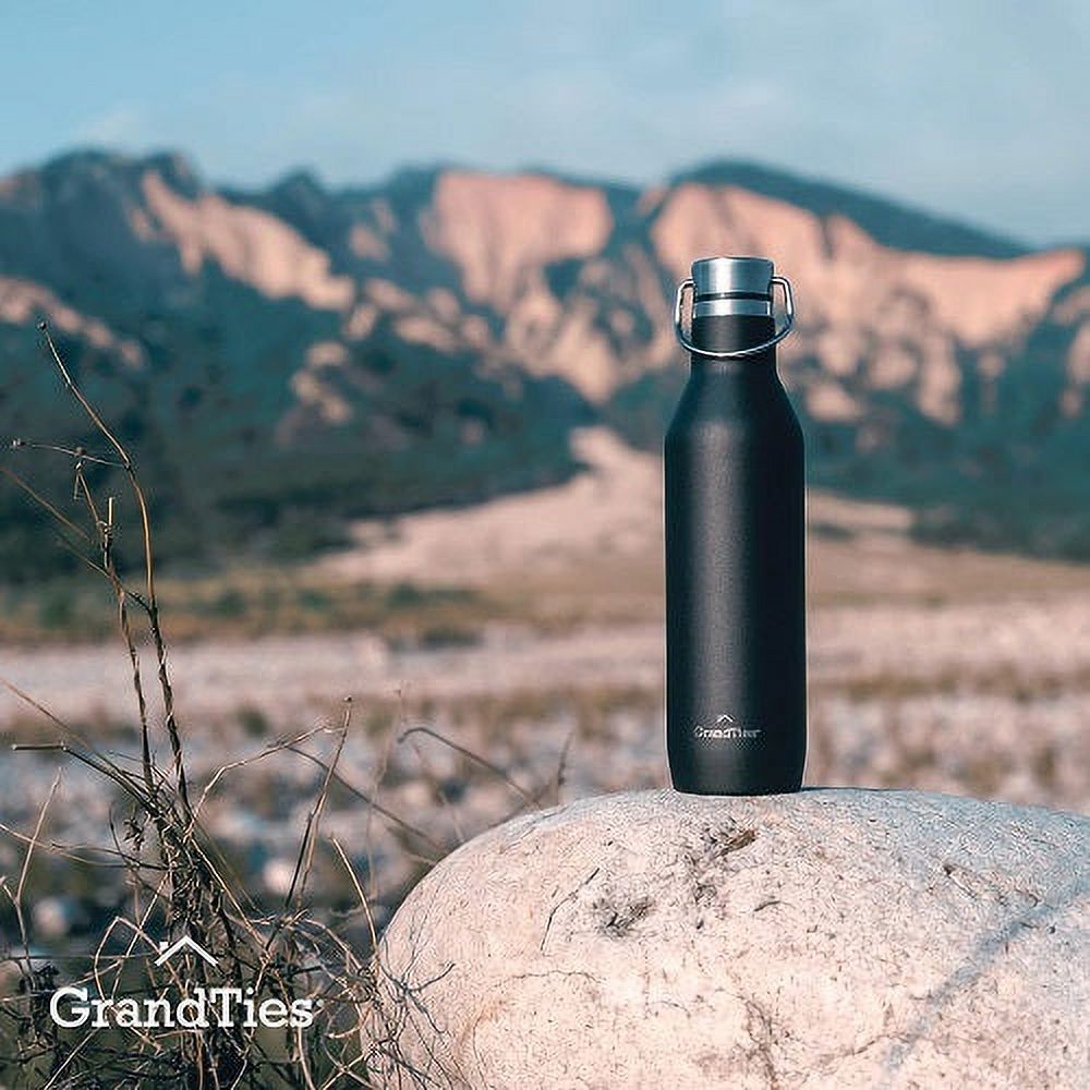 21oz Stainless Steel Insulated Water Bottle with 2 Lids M162304