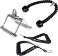 Cable Machine Attachment Set with Tricep Rope, Handles and V Row Handle H72212