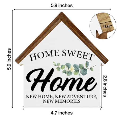 House Shaped Wooden Block Sign I721