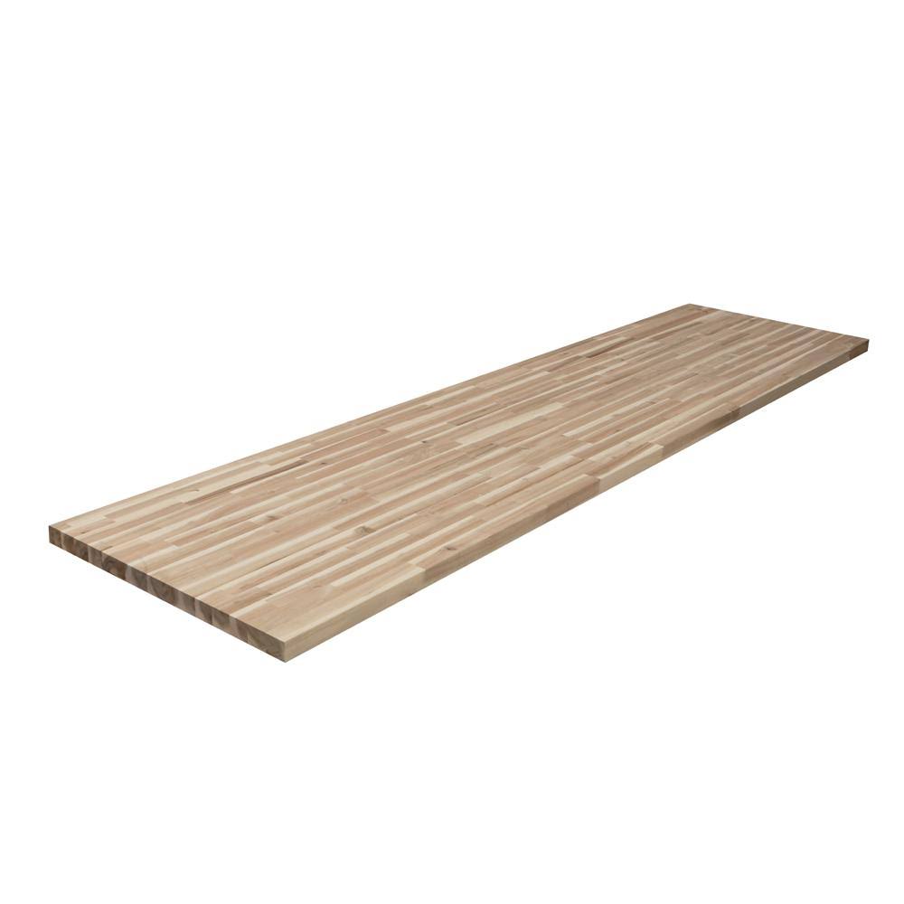 8.16-ft Acacia Straight Butcher Block Kitchen Countertop A37451
