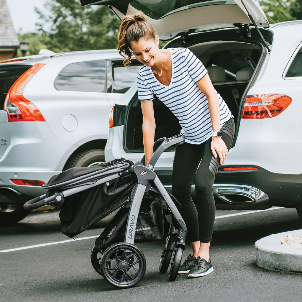 3-in-1 Travel System Stroller with Infant Car Seat and Base, Camden/Black & Grey J476682