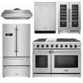 48 Gas Range, Range Hood, Refrigerator, Dishwasher & Wine Cooler H576