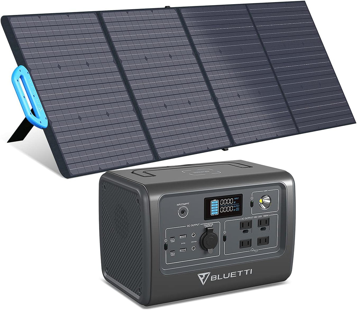 Portable Power Station with 200W Foldable Solar Panel N572