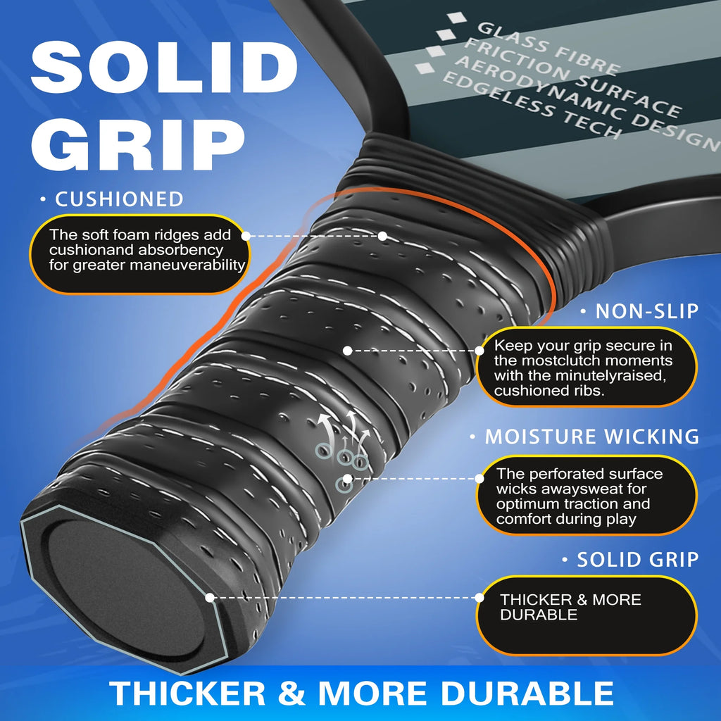 Graphite Fiberglass Pickleball Paddles Set N18125
