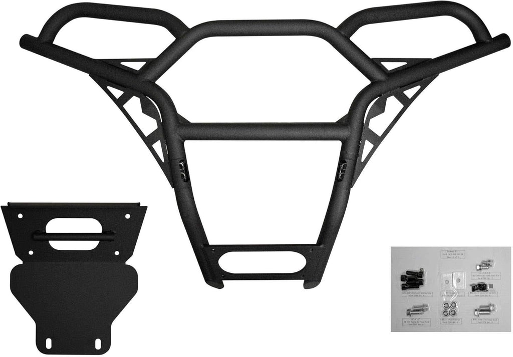 Heavy-Duty 38mm Carbon Steel Tube Front Bumper with 3mm Steel Skid Plate B5375