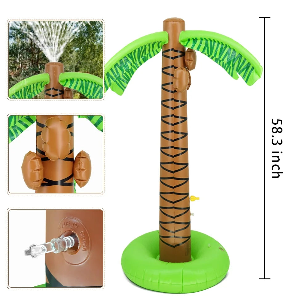 Inflatable Palm Tree Yard Sprinkler Toy M723