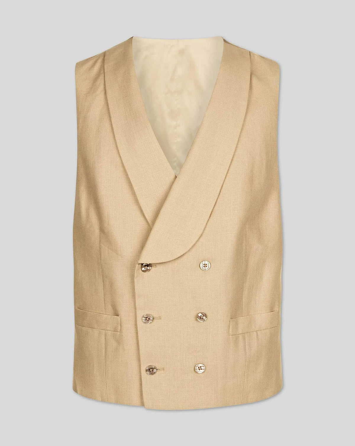 Buff Linen Waistcoat D1841
