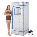 Black 2.6L 1000W Steam Sauna Tent with Remote Control E97815