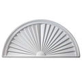Half Round Sunburst Window Pediment O15024
