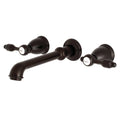 2-Handle Wall Mount Roman Tub Faucet, Oil Rubbed Bronze D101