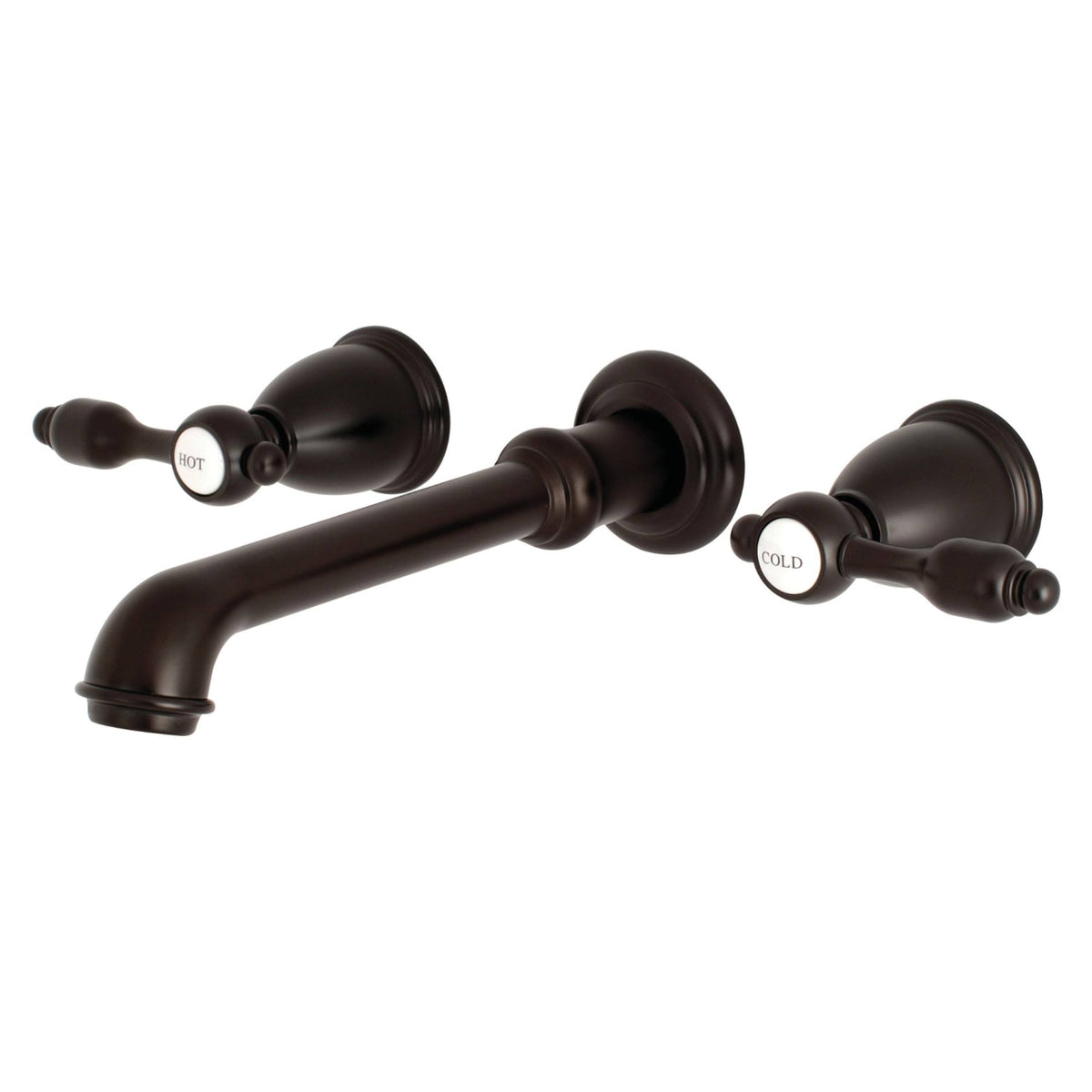 2-Handle Wall Mount Roman Tub Faucet, Oil Rubbed Bronze D101