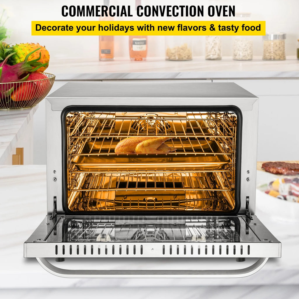 Commercial Convection Oven, 66L, 1800W, 4-Tier U800226