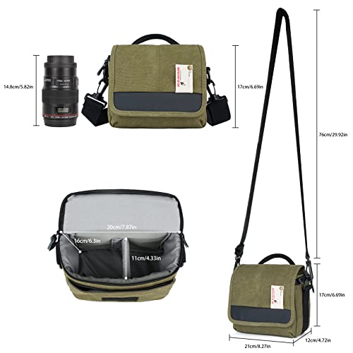 Small DSLR Camera Shoulder Bag Waterproof Messenger Bag Crossbody Case A11040