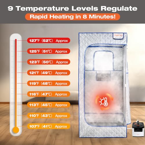 Black 2.6L 1000W Steam Sauna Tent with Remote Control E97815