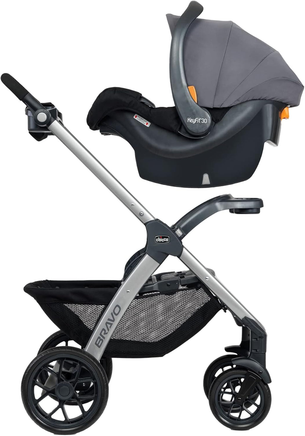 3-in-1 Travel System Stroller with Infant Car Seat and Base, Camden/Black & Grey J476682