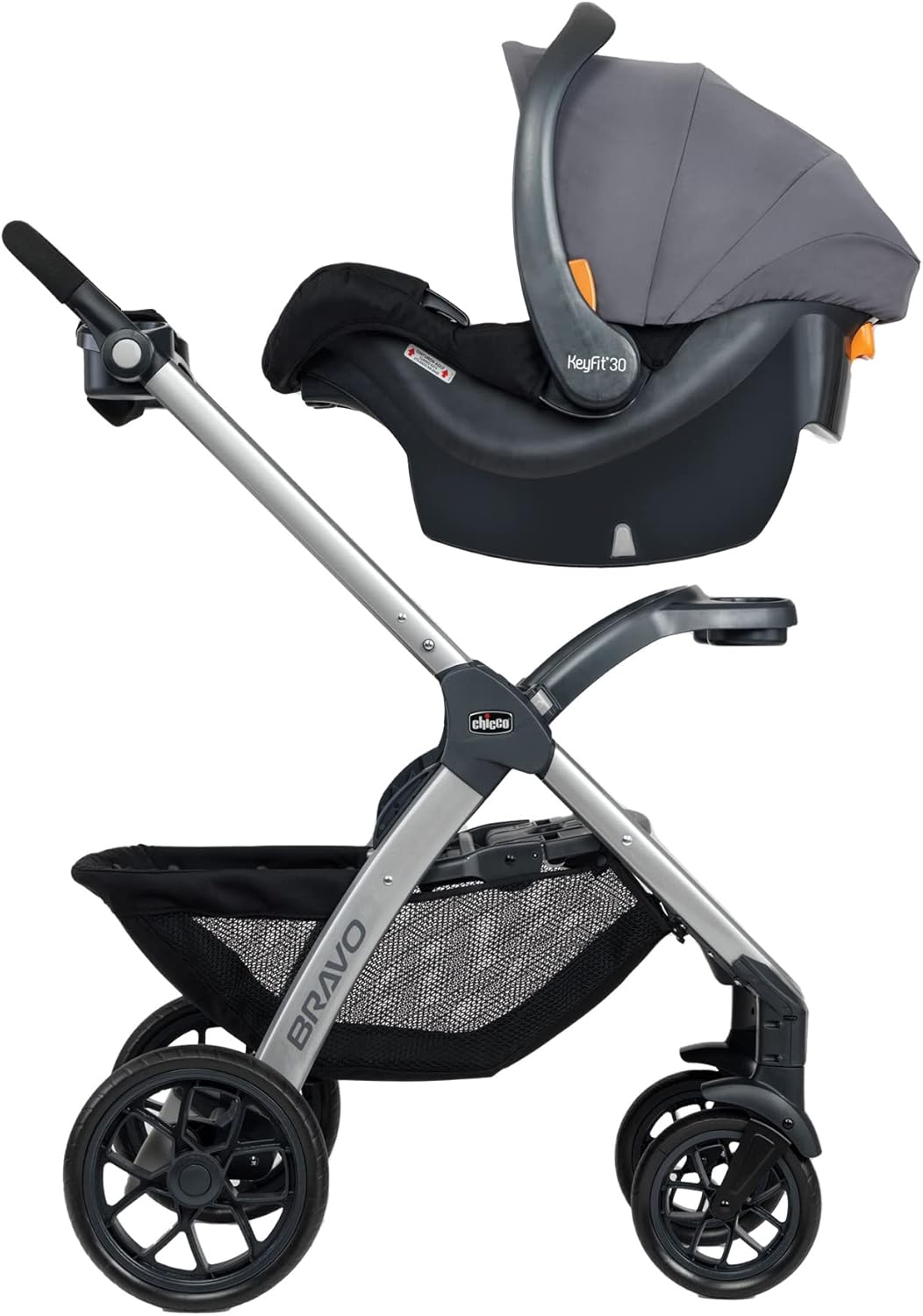 3-in-1 Travel System Stroller with Infant Car Seat and Base, Camden/Black & Grey J476682