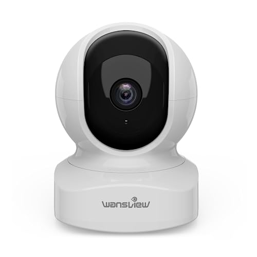 Security Camera Indoor, 360 Degree WiFi, 2 Way Audio Night Vision, Black, 3MP L277