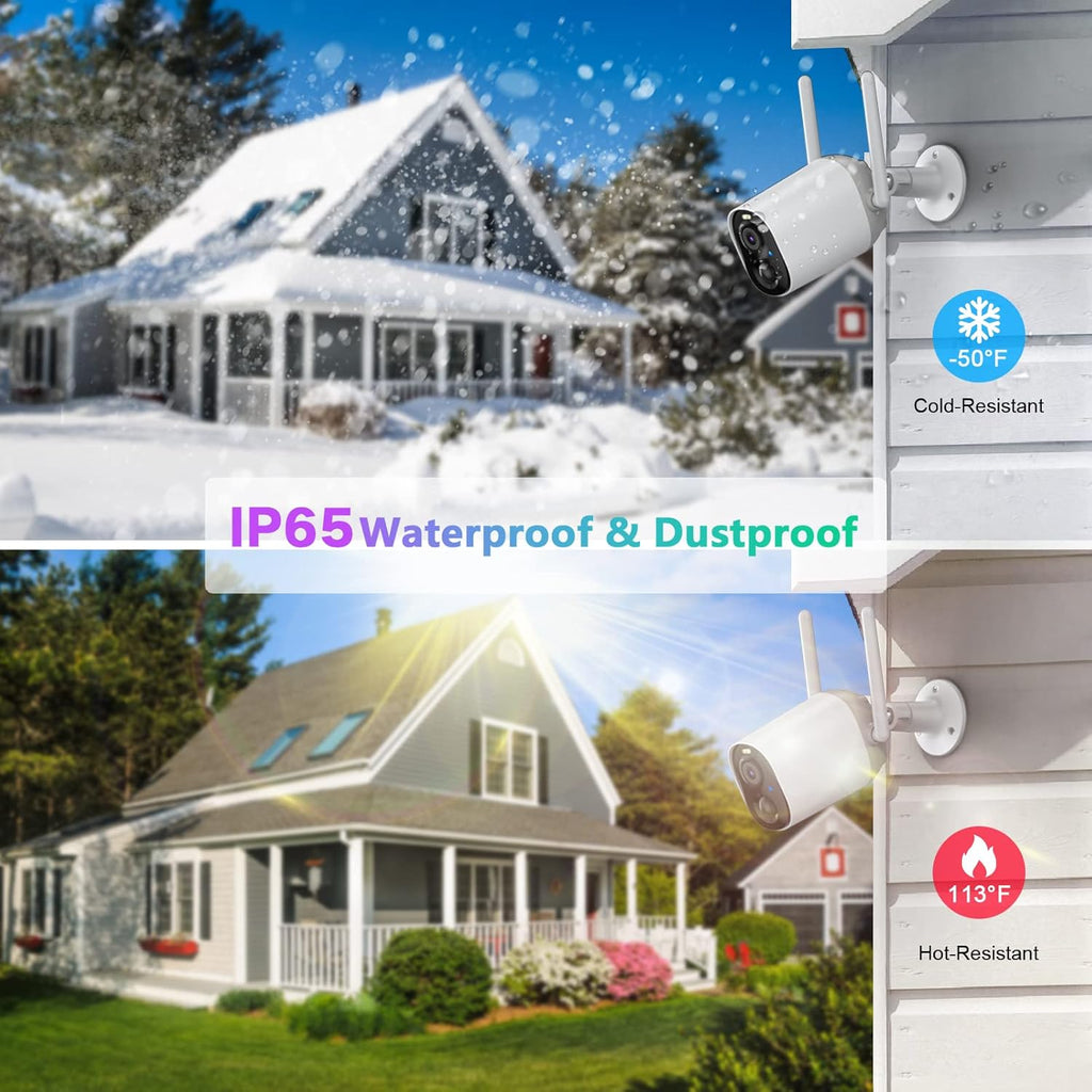 Wireless HD 1080P Rechargeable Battery Security Camera W80418