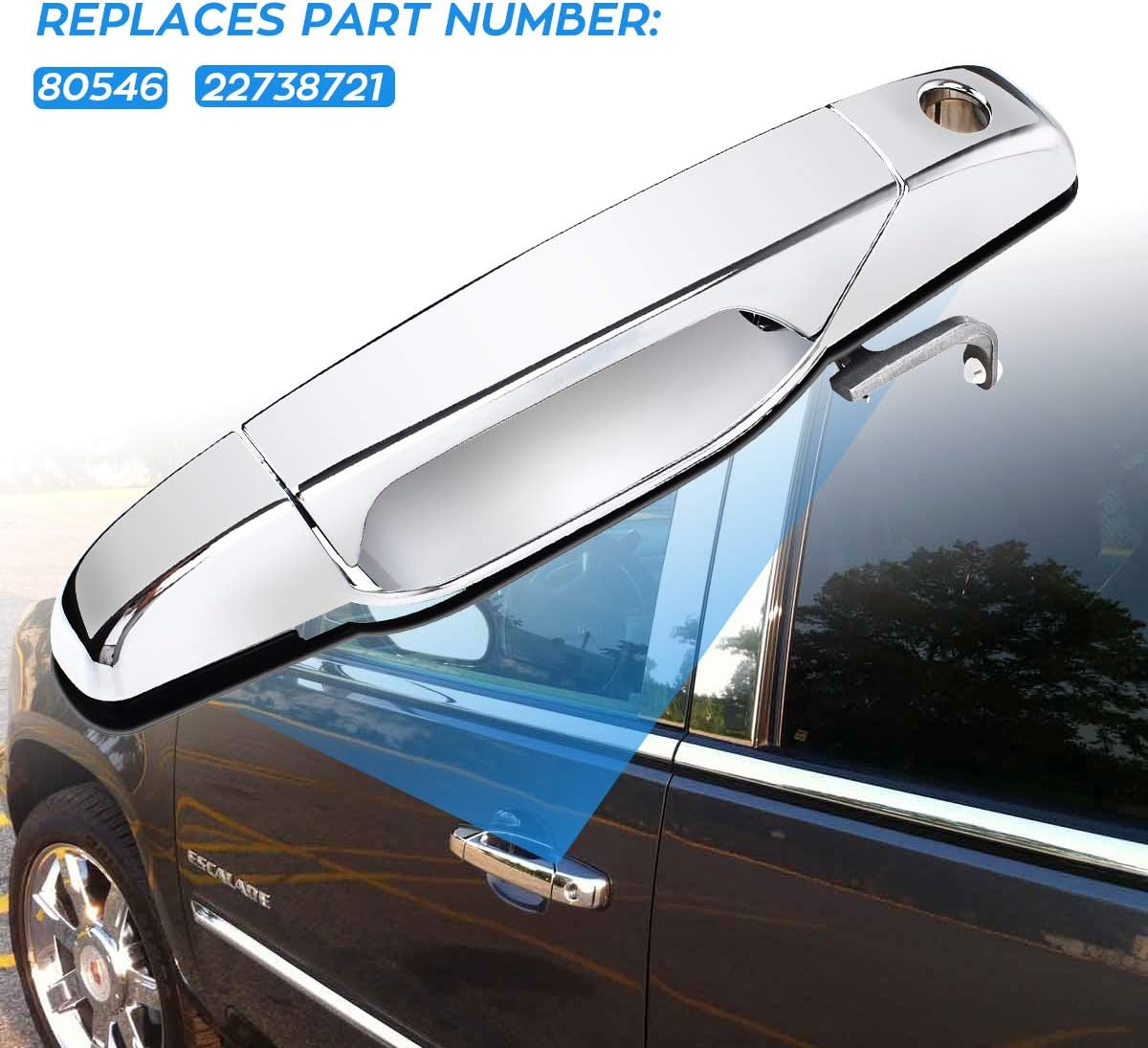 Exterior Door Handle Front Driver Side Replacement E84805