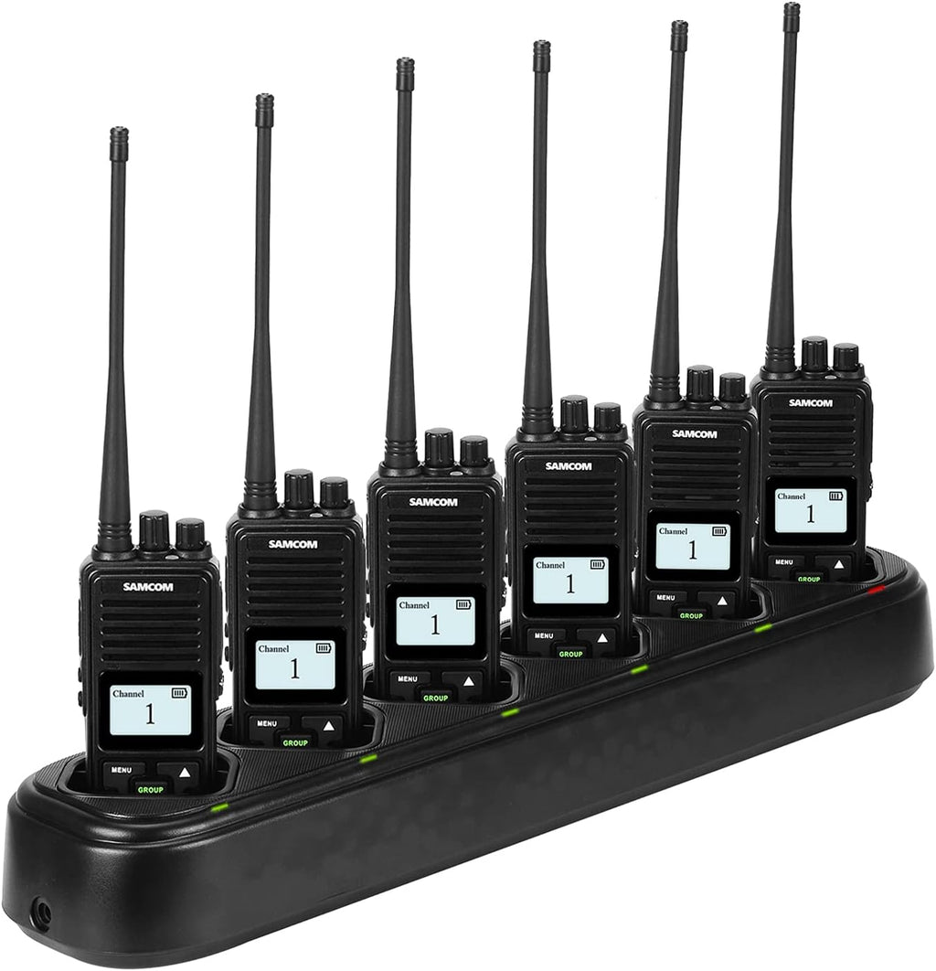 2 Pack UHF Rechargeable Handheld Radio with Earpieces A660095