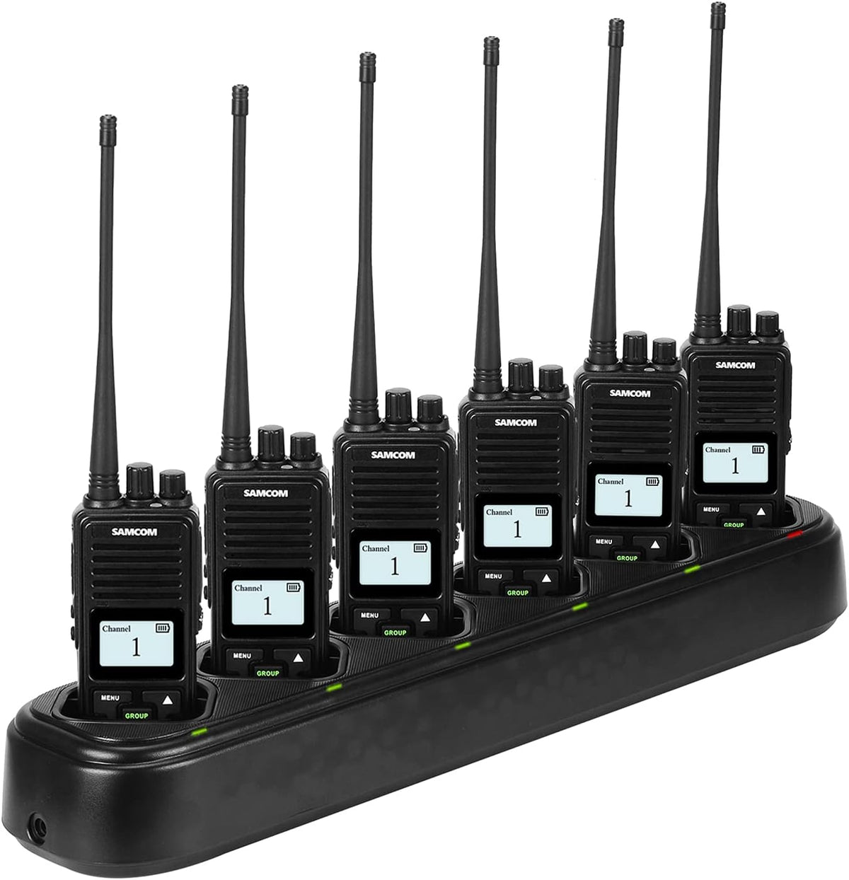 2 Pack UHF Rechargeable Handheld Radio with Earpieces A660095