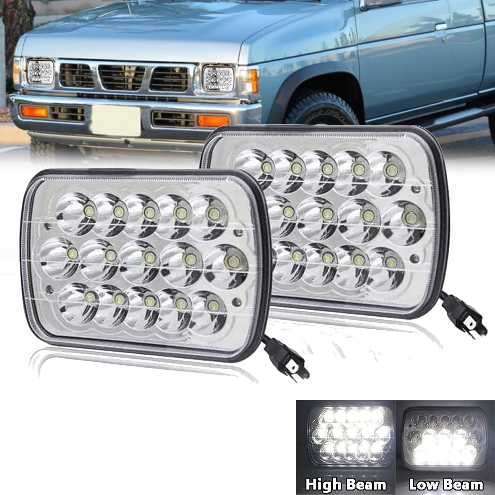 7x6" LED Headlights Hi-Lo Beam for Nissan Pickup F916