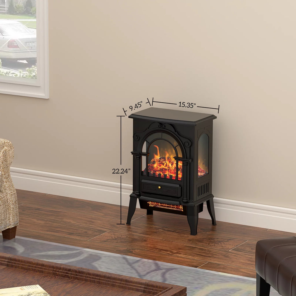 16" Infrared Electric Fireplace Heater U668