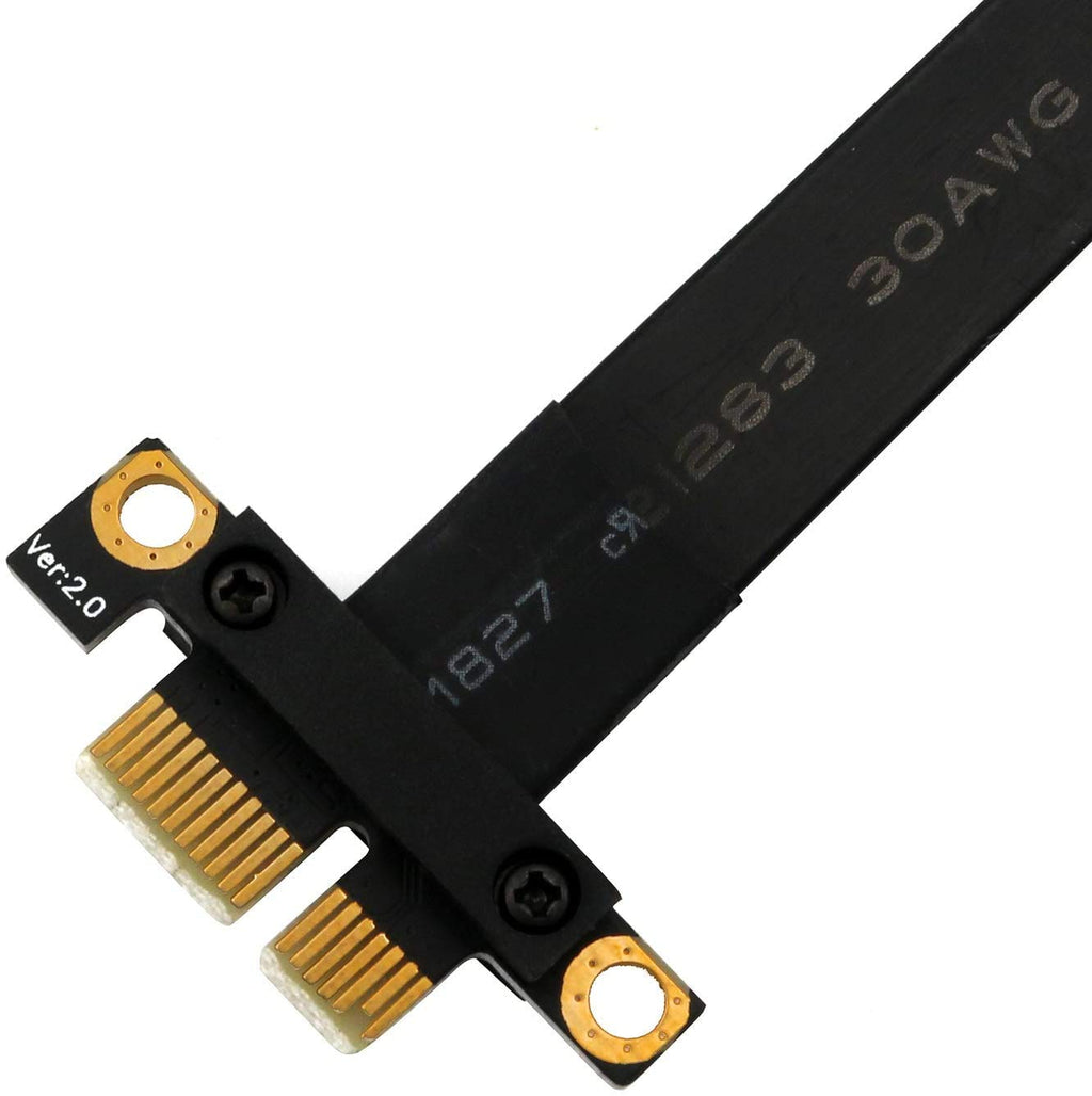 PCI Express 36PIN 1X Extender Extension Cable (90 Degree 20cm) Pack of 2 J28733