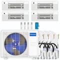 36,000 BTU 4 Zone Ceiling Cassette Ductless Air Conditioner and Heat Pump M5477